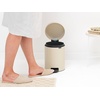 image:imageBrabantia StepOn XS Trash Can  Mineral Concrete Gray  13 Gallon  5L  Bathroom Bedroom Office Trash Can Light Pedal Handle amp Removable Inner Bucket  99 x 133 x 162   Trash BagsSoft Beige