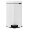 image:imageBrabantia StepOn XS Trash Can  Mineral Concrete Gray  13 Gallon  5L  Bathroom Bedroom Office Trash Can Light Pedal Handle amp Removable Inner Bucket  99 x 133 x 162   Trash BagsWhite