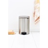 image:imageBrabantia StepOn XS Trash Can  Mineral Concrete Gray  13 Gallon  5L  Bathroom Bedroom Office Trash Can Light Pedal Handle amp Removable Inner Bucket  99 x 133 x 162   Trash BagsMatt Steel FPP