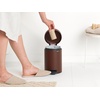 image:imageBrabantia StepOn XS Trash Can  Mineral Concrete Gray  13 Gallon  5L  Bathroom Bedroom Office Trash Can Light Pedal Handle amp Removable Inner Bucket  99 x 133 x 162   Trash BagsMineral Cosy Brown
