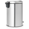 image:imageBrabantia StepOn XS Trash Can  Mineral Concrete Gray  13 Gallon  5L  Bathroom Bedroom Office Trash Can Light Pedal Handle amp Removable Inner Bucket  99 x 133 x 162   Trash BagsMatt Steel FPP