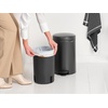 image:imageBrabantia StepOn XS Trash Can  Mineral Concrete Gray  13 Gallon  5L  Bathroom Bedroom Office Trash Can Light Pedal Handle amp Removable Inner Bucket  99 x 133 x 162   Trash BagsConfident Gray