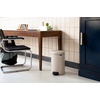 image:imageBrabantia StepOn XS Trash Can  Mineral Concrete Gray  13 Gallon  5L  Bathroom Bedroom Office Trash Can Light Pedal Handle amp Removable Inner Bucket  99 x 133 x 162   Trash BagsSoft Beige