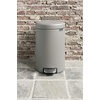 image:imageBrabantia StepOn XS Trash Can  Mineral Concrete Gray  13 Gallon  5L  Bathroom Bedroom Office Trash Can Light Pedal Handle amp Removable Inner Bucket  99 x 133 x 162   Trash BagsMineral Concrete Gray