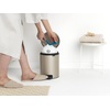 image:imageBrabantia StepOn XS Trash Can  Mineral Concrete Gray  13 Gallon  5L  Bathroom Bedroom Office Trash Can Light Pedal Handle amp Removable Inner Bucket  99 x 133 x 162   Trash BagsMetallic Gold
