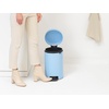 image:imageBrabantia StepOn XS Trash Can  Mineral Concrete Gray  13 Gallon  5L  Bathroom Bedroom Office Trash Can Light Pedal Handle amp Removable Inner Bucket  99 x 133 x 162   Trash BagsDreamy Blue