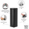 image:imageBrabantia StepOn XS Trash Can  Mineral Concrete Gray  13 Gallon  5L  Bathroom Bedroom Office Trash Can Light Pedal Handle amp Removable Inner Bucket  99 x 133 x 162   Trash BagsMatt Black