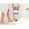 image:imageBrabantia StepOn XS Trash Can  Mineral Concrete Gray  13 Gallon  5L  Bathroom Bedroom Office Trash Can Light Pedal Handle amp Removable Inner Bucket  99 x 133 x 162   Trash BagsSoft Beige