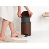image:imageBrabantia StepOn XS Trash Can  Mineral Concrete Gray  13 Gallon  5L  Bathroom Bedroom Office Trash Can Light Pedal Handle amp Removable Inner Bucket  99 x 133 x 162   Trash BagsMineral Cosy Brown