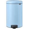 image:imageBrabantia StepOn XS Trash Can  Mineral Concrete Gray  13 Gallon  5L  Bathroom Bedroom Office Trash Can Light Pedal Handle amp Removable Inner Bucket  99 x 133 x 162   Trash BagsDreamy Blue