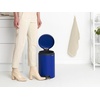 image:imageBrabantia StepOn XS Trash Can  Mineral Concrete Gray  13 Gallon  5L  Bathroom Bedroom Office Trash Can Light Pedal Handle amp Removable Inner Bucket  99 x 133 x 162   Trash BagsMineral Powerful Blue