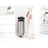 image:imageBrabantia StepOn XS Trash Can  Mineral Concrete Gray  13 Gallon  5L  Bathroom Bedroom Office Trash Can Light Pedal Handle amp Removable Inner Bucket  99 x 133 x 162   Trash BagsMatt Steel FPP