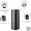 image:imageBrabantia StepOn XS Trash Can  Mineral Concrete Gray  13 Gallon  5L  Bathroom Bedroom Office Trash Can Light Pedal Handle amp Removable Inner Bucket  99 x 133 x 162   Trash BagsConfident Gray