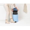 image:imageBrabantia StepOn XS Trash Can  Mineral Concrete Gray  13 Gallon  5L  Bathroom Bedroom Office Trash Can Light Pedal Handle amp Removable Inner Bucket  99 x 133 x 162   Trash BagsDreamy Blue