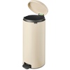 image:imageBrabantia StepOn XS Trash Can  Mineral Concrete Gray  13 Gallon  5L  Bathroom Bedroom Office Trash Can Light Pedal Handle amp Removable Inner Bucket  99 x 133 x 162   Trash BagsSoft Beige