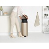 image:imageBrabantia StepOn XS Trash Can  Mineral Concrete Gray  13 Gallon  5L  Bathroom Bedroom Office Trash Can Light Pedal Handle amp Removable Inner Bucket  99 x 133 x 162   Trash BagsMetallic Gold