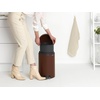 image:imageBrabantia StepOn XS Trash Can  Mineral Concrete Gray  13 Gallon  5L  Bathroom Bedroom Office Trash Can Light Pedal Handle amp Removable Inner Bucket  99 x 133 x 162   Trash BagsMineral Cosy Brown