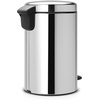 image:imageBrabantia StepOn XS Trash Can  Mineral Concrete Gray  13 Gallon  5L  Bathroom Bedroom Office Trash Can Light Pedal Handle amp Removable Inner Bucket  99 x 133 x 162   Trash BagsBrilliant Steel