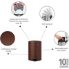 image:imageBrabantia StepOn XS Trash Can  Mineral Concrete Gray  13 Gallon  5L  Bathroom Bedroom Office Trash Can Light Pedal Handle amp Removable Inner Bucket  99 x 133 x 162   Trash BagsMineral Cosy Brown