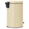 image:imageBrabantia StepOn XS Trash Can  Mineral Concrete Gray  13 Gallon  5L  Bathroom Bedroom Office Trash Can Light Pedal Handle amp Removable Inner Bucket  99 x 133 x 162   Trash BagsAlmond