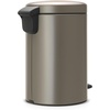 image:imageBrabantia StepOn XS Trash Can  Mineral Concrete Gray  13 Gallon  5L  Bathroom Bedroom Office Trash Can Light Pedal Handle amp Removable Inner Bucket  99 x 133 x 162   Trash BagsPlatinum