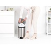 image:imageBrabantia StepOn XS Trash Can  Mineral Concrete Gray  13 Gallon  5L  Bathroom Bedroom Office Trash Can Light Pedal Handle amp Removable Inner Bucket  99 x 133 x 162   Trash BagsMatt Steel FPP