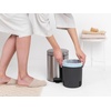 image:imageBrabantia StepOn XS Trash Can  Mineral Concrete Gray  13 Gallon  5L  Bathroom Bedroom Office Trash Can Light Pedal Handle amp Removable Inner Bucket  99 x 133 x 162   Trash BagsMatt Steel FPP