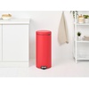 image:imageBrabantia StepOn XS Trash Can  Mineral Concrete Gray  13 Gallon  5L  Bathroom Bedroom Office Trash Can Light Pedal Handle amp Removable Inner Bucket  99 x 133 x 162   Trash BagsMineral Red