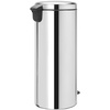 image:imageBrabantia StepOn XS Trash Can  Mineral Concrete Gray  13 Gallon  5L  Bathroom Bedroom Office Trash Can Light Pedal Handle amp Removable Inner Bucket  99 x 133 x 162   Trash BagsBrilliant Steel