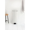image:imageBrabantia StepOn XS Trash Can  Mineral Concrete Gray  13 Gallon  5L  Bathroom Bedroom Office Trash Can Light Pedal Handle amp Removable Inner Bucket  99 x 133 x 162   Trash BagsWhite