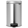 image:imageBrabantia StepOn XS Trash Can  Mineral Concrete Gray  13 Gallon  5L  Bathroom Bedroom Office Trash Can Light Pedal Handle amp Removable Inner Bucket  99 x 133 x 162   Trash BagsMatt Steel FPP