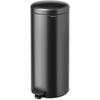 image:imageBrabantia StepOn XS Trash Can  Mineral Concrete Gray  13 Gallon  5L  Bathroom Bedroom Office Trash Can Light Pedal Handle amp Removable Inner Bucket  99 x 133 x 162   Trash BagsConfident Gray