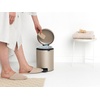 image:imageBrabantia StepOn XS Trash Can  Mineral Concrete Gray  13 Gallon  5L  Bathroom Bedroom Office Trash Can Light Pedal Handle amp Removable Inner Bucket  99 x 133 x 162   Trash BagsMetallic Gold