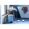 image:imageBrabantia StepOn XS Trash Can  Mineral Concrete Gray  13 Gallon  5L  Bathroom Bedroom Office Trash Can Light Pedal Handle amp Removable Inner Bucket  99 x 133 x 162   Trash BagsDreamy Blue