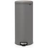 image:imageBrabantia StepOn XS Trash Can  Mineral Concrete Gray  13 Gallon  5L  Bathroom Bedroom Office Trash Can Light Pedal Handle amp Removable Inner Bucket  99 x 133 x 162   Trash BagsMineral Concrete Gray
