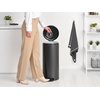image:imageBrabantia StepOn XS Trash Can  Mineral Concrete Gray  13 Gallon  5L  Bathroom Bedroom Office Trash Can Light Pedal Handle amp Removable Inner Bucket  99 x 133 x 162   Trash BagsConfident Gray