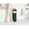 image:imageBrabantia StepOn XS Trash Can  Mineral Concrete Gray  13 Gallon  5L  Bathroom Bedroom Office Trash Can Light Pedal Handle amp Removable Inner Bucket  99 x 133 x 162   Trash BagsPine Green