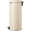 image:imageBrabantia StepOn XS Trash Can  Mineral Concrete Gray  13 Gallon  5L  Bathroom Bedroom Office Trash Can Light Pedal Handle amp Removable Inner Bucket  99 x 133 x 162   Trash BagsSoft Beige
