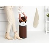 image:imageBrabantia StepOn XS Trash Can  Mineral Concrete Gray  13 Gallon  5L  Bathroom Bedroom Office Trash Can Light Pedal Handle amp Removable Inner Bucket  99 x 133 x 162   Trash BagsMineral Cosy Brown