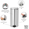image:imageBrabantia StepOn XS Trash Can  Mineral Concrete Gray  13 Gallon  5L  Bathroom Bedroom Office Trash Can Light Pedal Handle amp Removable Inner Bucket  99 x 133 x 162   Trash BagsMatt Steel FPP