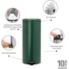 image:imageBrabantia StepOn XS Trash Can  Mineral Concrete Gray  13 Gallon  5L  Bathroom Bedroom Office Trash Can Light Pedal Handle amp Removable Inner Bucket  99 x 133 x 162   Trash BagsPine Green