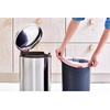 image:imageBrabantia StepOn XS Trash Can  Mineral Concrete Gray  13 Gallon  5L  Bathroom Bedroom Office Trash Can Light Pedal Handle amp Removable Inner Bucket  99 x 133 x 162   Trash BagsMatt Steel FPP