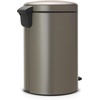 image:imageBrabantia StepOn XS Trash Can  Mineral Concrete Gray  13 Gallon  5L  Bathroom Bedroom Office Trash Can Light Pedal Handle amp Removable Inner Bucket  99 x 133 x 162   Trash BagsPlatinum