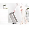 image:imageBrabantia StepOn XS Trash Can  Mineral Concrete Gray  13 Gallon  5L  Bathroom Bedroom Office Trash Can Light Pedal Handle amp Removable Inner Bucket  99 x 133 x 162   Trash BagsMatt Steel FPP