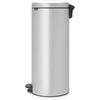 image:imageBrabantia StepOn XS Trash Can  Mineral Concrete Gray  13 Gallon  5L  Bathroom Bedroom Office Trash Can Light Pedal Handle amp Removable Inner Bucket  99 x 133 x 162   Trash BagsMetallic Gray