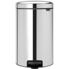 image:imageBrabantia StepOn XS Trash Can  Mineral Concrete Gray  13 Gallon  5L  Bathroom Bedroom Office Trash Can Light Pedal Handle amp Removable Inner Bucket  99 x 133 x 162   Trash BagsBrilliant Steel
