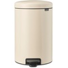 image:imageBrabantia StepOn XS Trash Can  Mineral Concrete Gray  13 Gallon  5L  Bathroom Bedroom Office Trash Can Light Pedal Handle amp Removable Inner Bucket  99 x 133 x 162   Trash BagsSoft Beige
