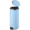 image:imageBrabantia StepOn XS Trash Can  Mineral Concrete Gray  13 Gallon  5L  Bathroom Bedroom Office Trash Can Light Pedal Handle amp Removable Inner Bucket  99 x 133 x 162   Trash BagsDreamy Blue