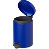 image:imageBrabantia StepOn XS Trash Can  Mineral Concrete Gray  13 Gallon  5L  Bathroom Bedroom Office Trash Can Light Pedal Handle amp Removable Inner Bucket  99 x 133 x 162   Trash BagsMineral Powerful Blue