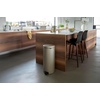 image:imageBrabantia StepOn XS Trash Can  Mineral Concrete Gray  13 Gallon  5L  Bathroom Bedroom Office Trash Can Light Pedal Handle amp Removable Inner Bucket  99 x 133 x 162   Trash BagsMetallic Gold